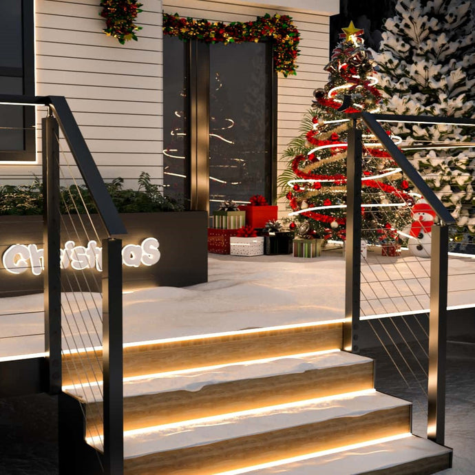 When modern cable railings meets Christmas: Creart Your Wonderland