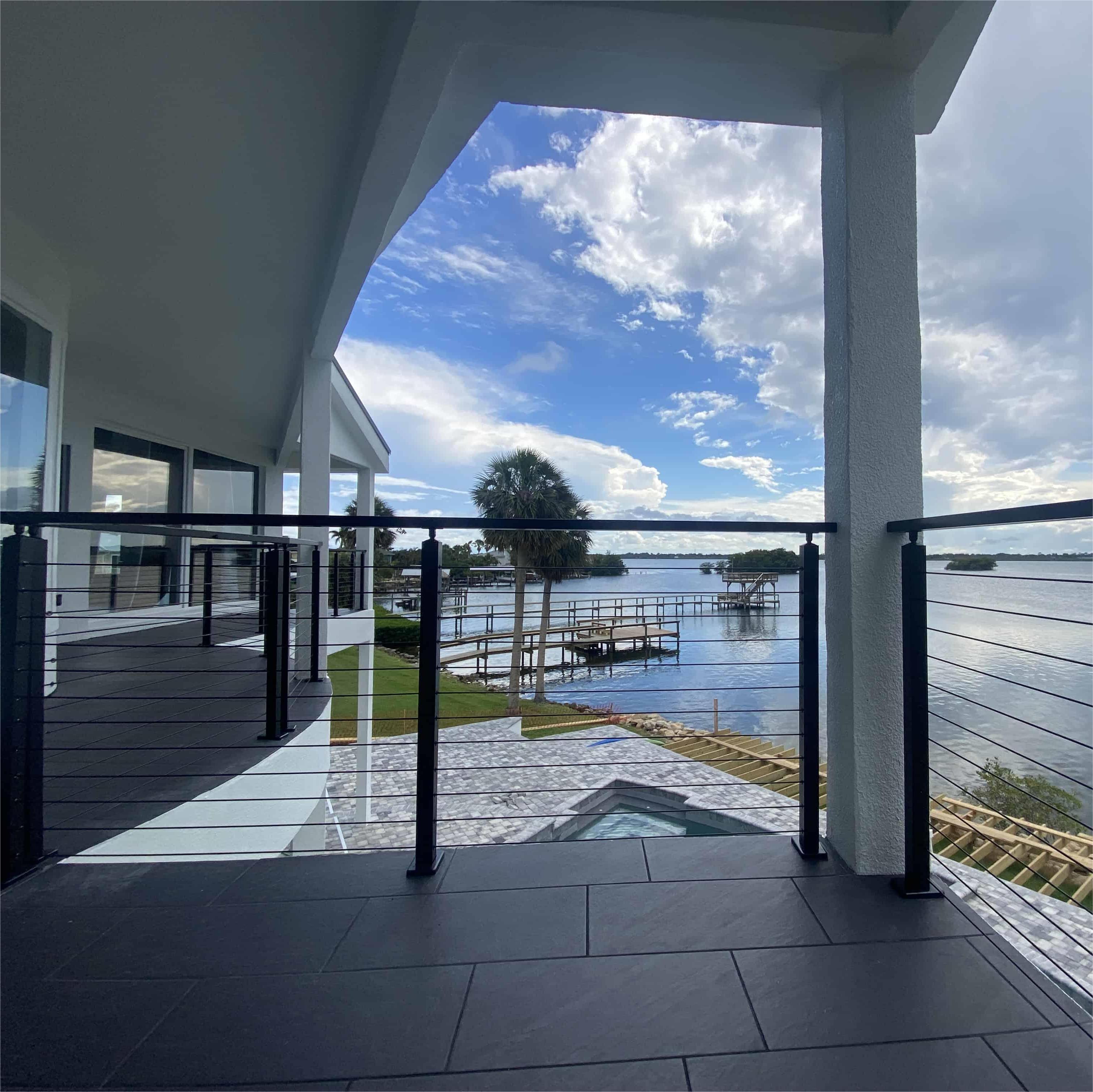 installing railing posts on concrete