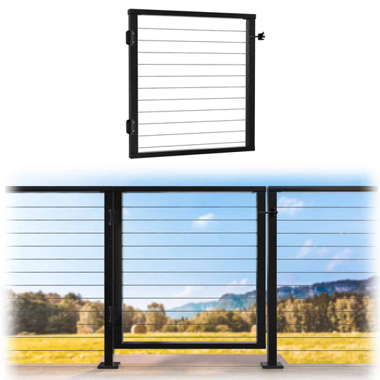 42-inch-black-aluminium-outdoor-deck-gate