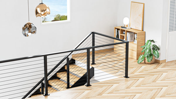 Cable-railing-system-with-angled-corner-post-indoors