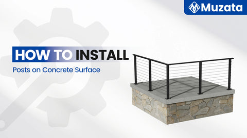 How to install posts on concrete surface