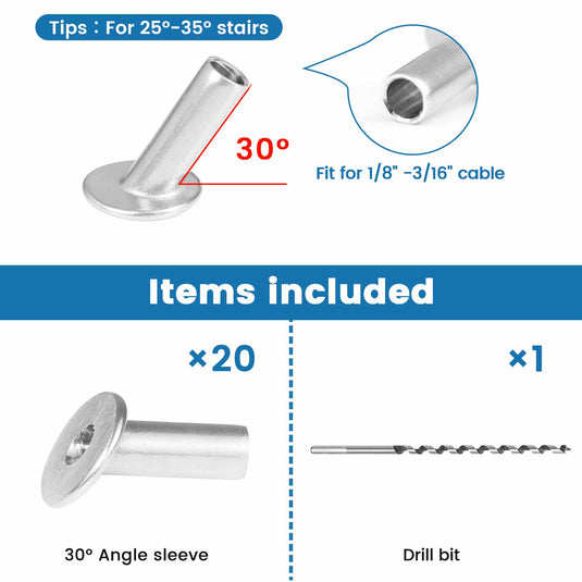 Muzata T316 Stainless Steel Protective Angle Sleeves CR70