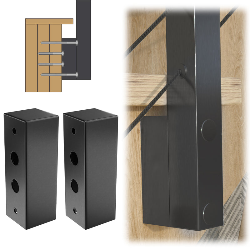 Load image into Gallery viewer, Muzata-PA14-railing-spacer-for-side-mounted-posts