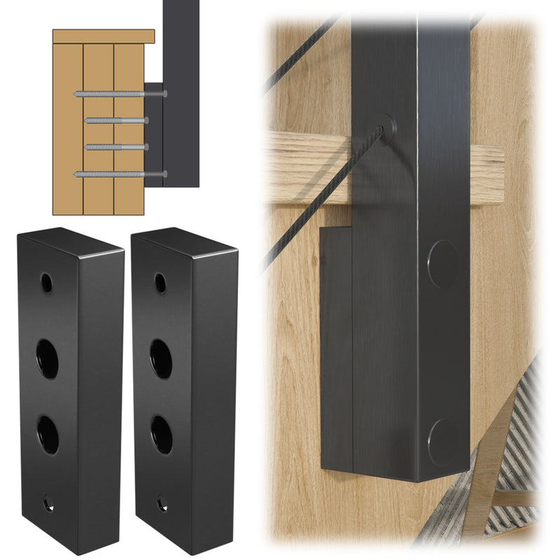 Load image into Gallery viewer, Muzata-PA13-railing-spacer-for-side-mounted-posts