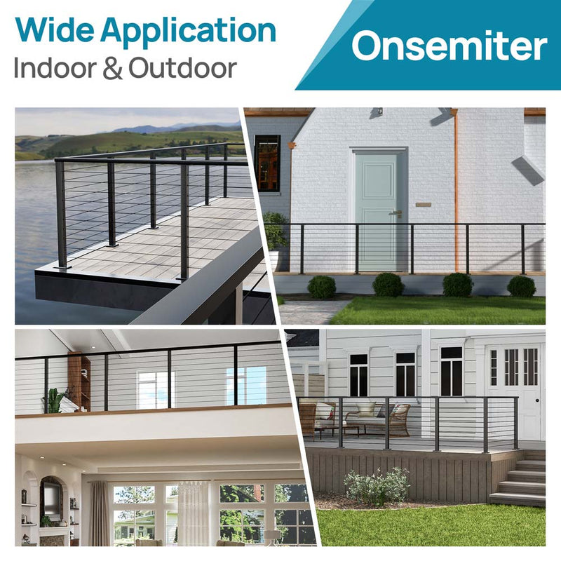 Load image into Gallery viewer, Onsemiter 1/8" Invisible Black Hand Swage Tensioner CB40