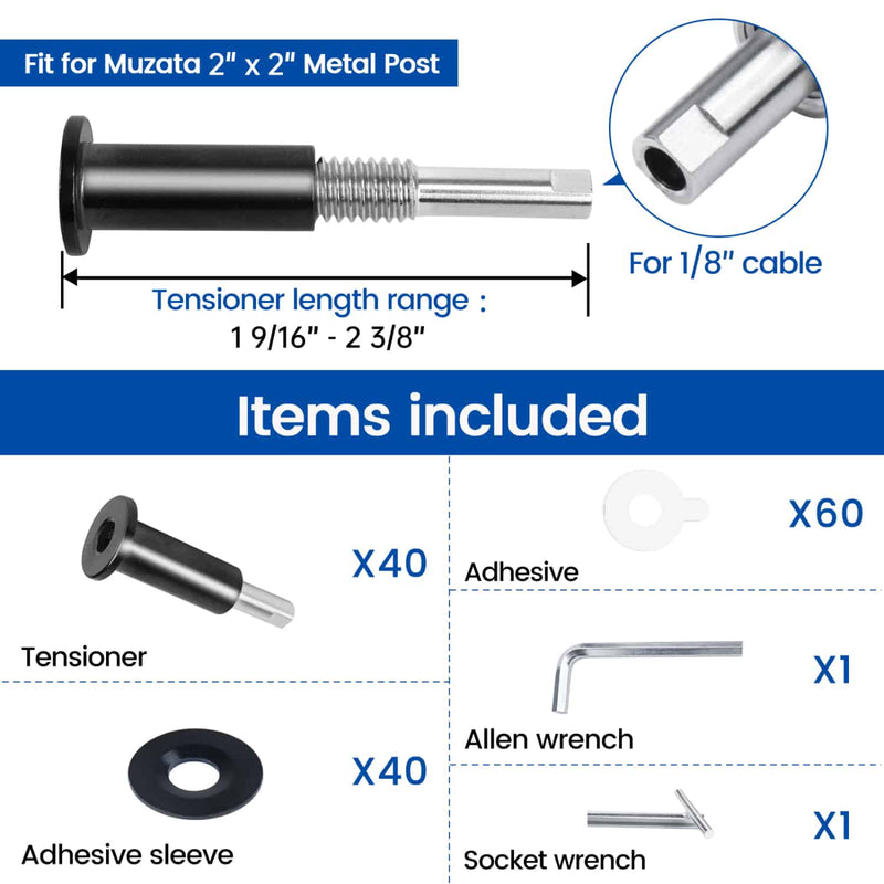 Load image into Gallery viewer, LG01000009-black-cable-railing-tensioner-size
