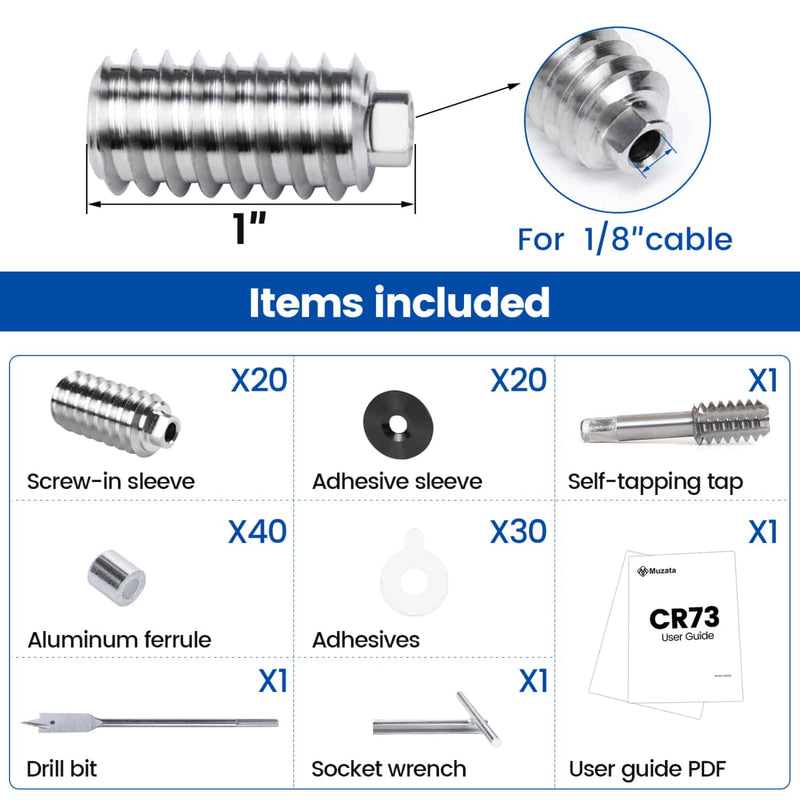 Load image into Gallery viewer, LG01000054-black-cable-railing-tensioner-size