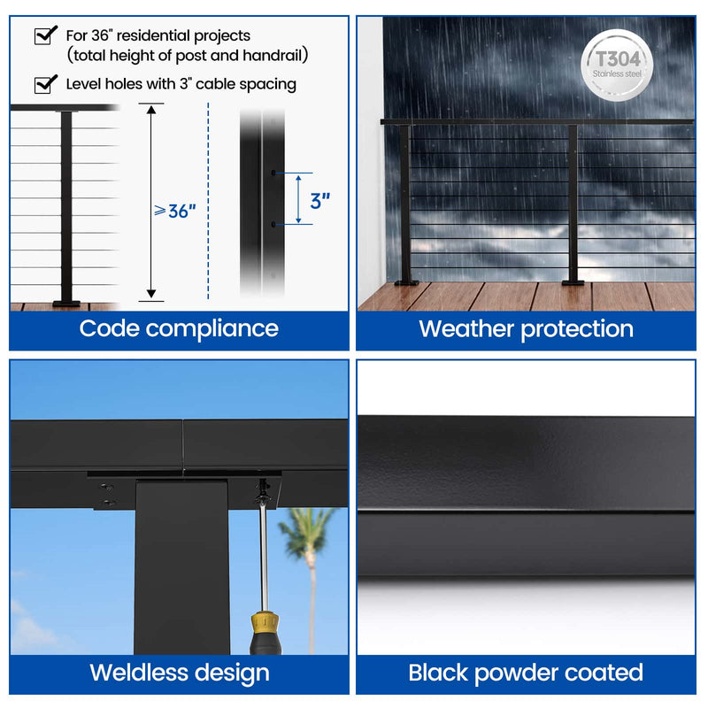 Load image into Gallery viewer, LG01010028-black-post-features