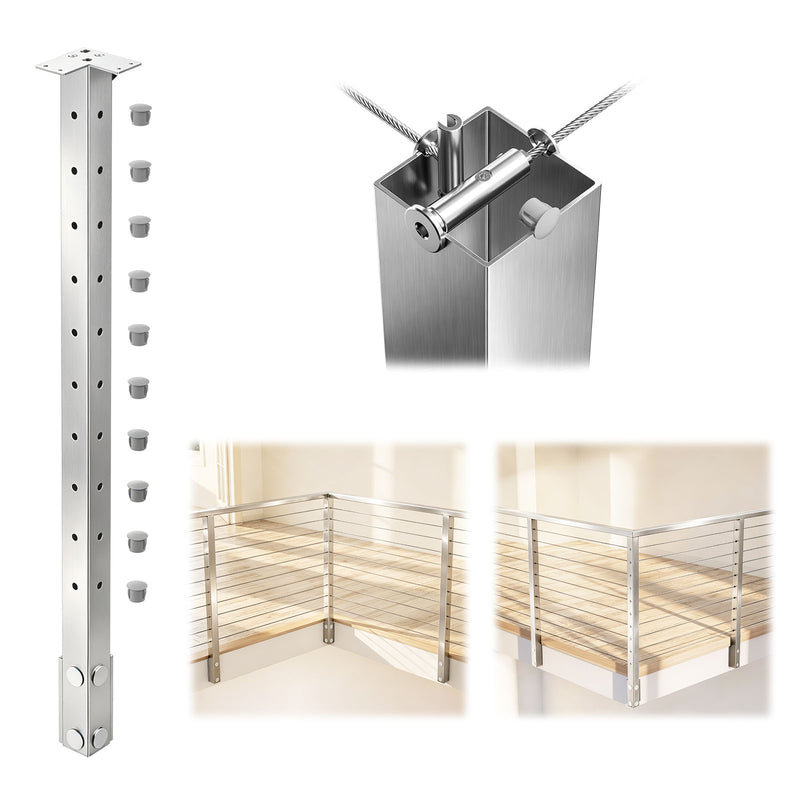 Load image into Gallery viewer, Cable Railing Corner Post