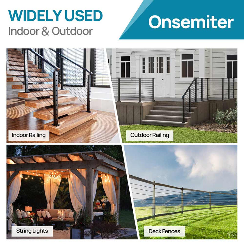 Load image into Gallery viewer, Onsemiter T316 1/8" Black Wire Rope WR19