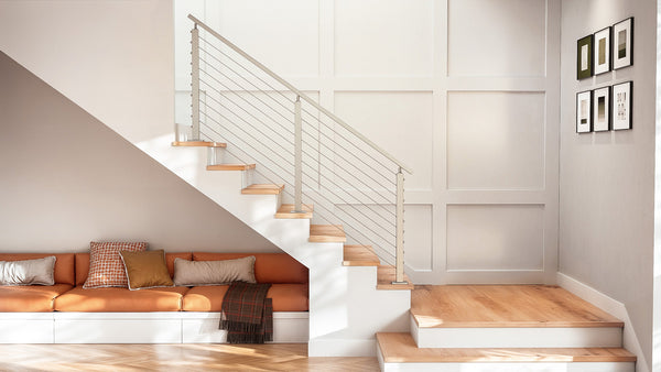 Minimalist-brushed-stainless-steel-railing-for-indoor-stairs