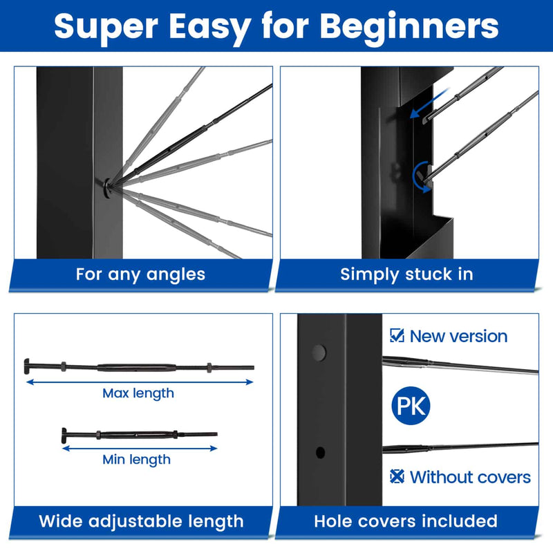 Load image into Gallery viewer, ck21-black-cable-railing-hardware-selling-points