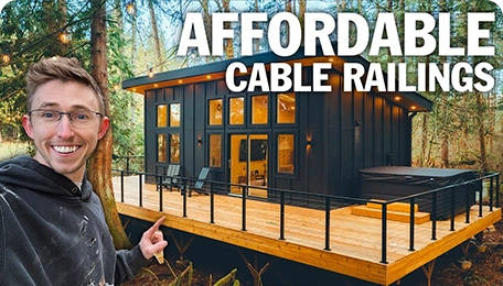 Cozy Forest Lodge Safety Upgrade: Cable Railings!