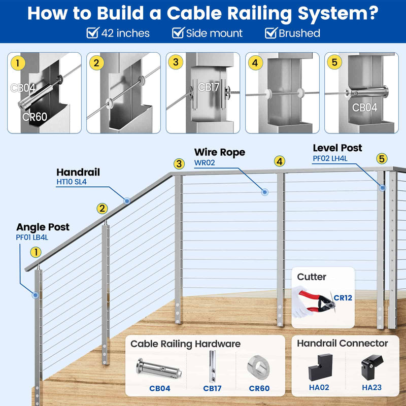 Load image into Gallery viewer, h018-304-brushed-side-mount-42-inch-system
