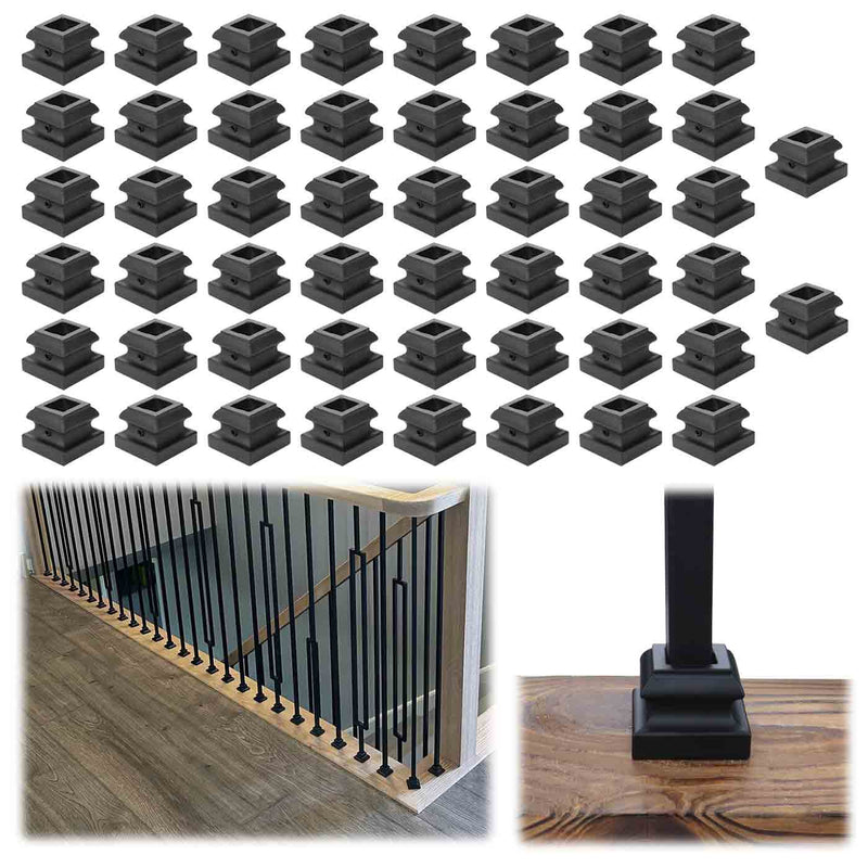 Load image into Gallery viewer, Muzata Baluster Shoes for 1/2&quot; Square Balusters, WT10 - Muzata

