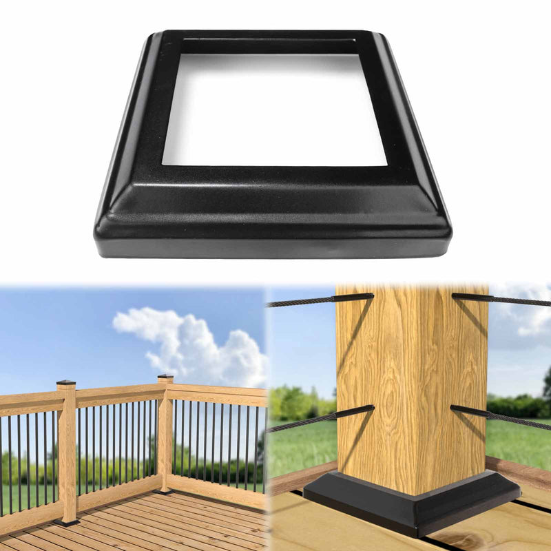 Load image into Gallery viewer, Muzata 4x4 (Actual 3.5"x 3.5") One-Piece Post Base Cover WT09 - Muzata