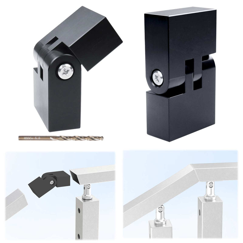 Load image into Gallery viewer, Muzata-Vertical-pivot-connector-HA23-size-for-Muzata-flat-handrail