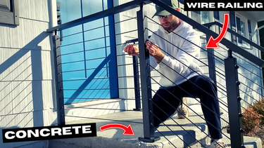 How to Install A Modern Cable Railing in Entryway Staircase – Muzata
