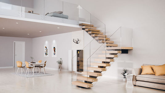 Floating Stairs: How to Create the Illusion of Space in Small Homes