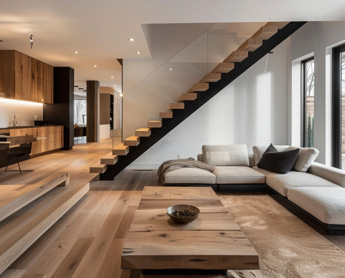 Floating Stairs with Glass Railings: A Perfect Match for Modern Homes