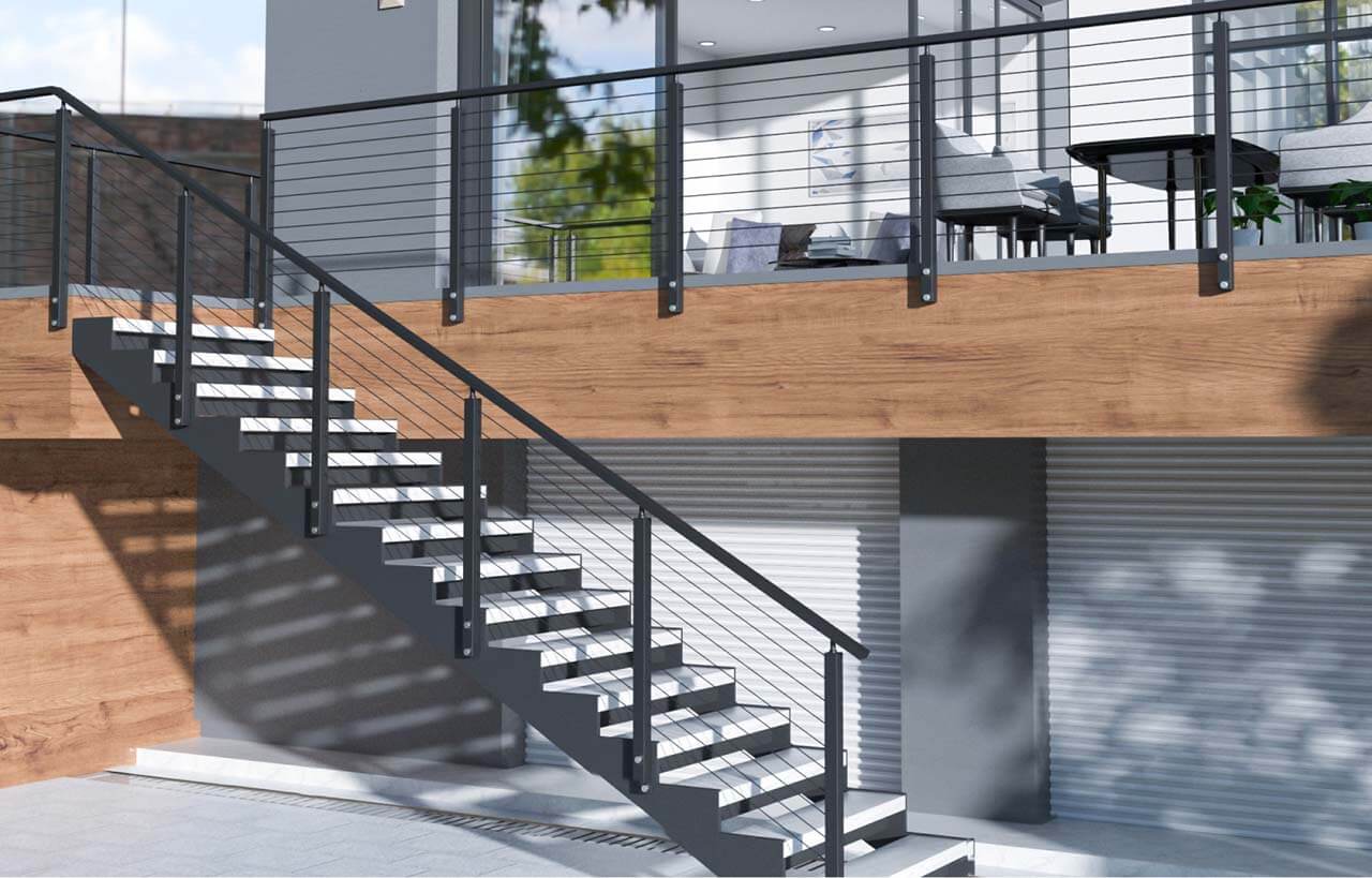 Steel Wire Railing System Best Scenarios for Muzata Stainless Steel Cable Rail Systems