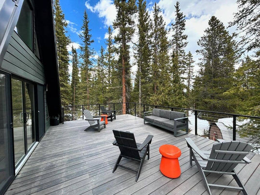Stainless Steel Cable Railing for the Open Black Deck