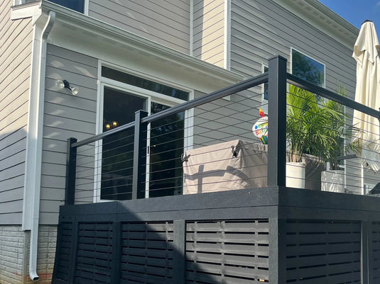 Stylish Wooden Deck Railing for Humid Climates