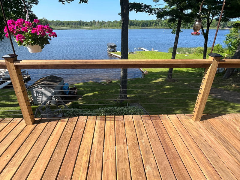 Seamless Integration: Cable Rail Systems with Wood Posts – Muzata