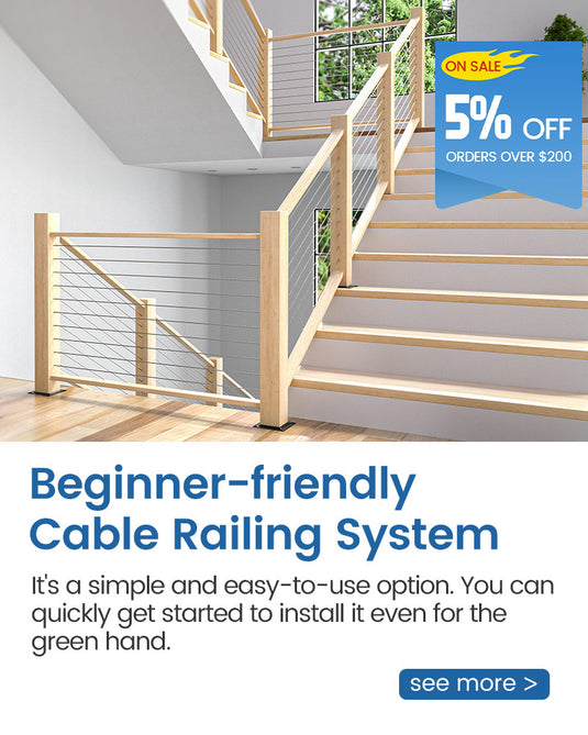 beginner friendly cable railing system