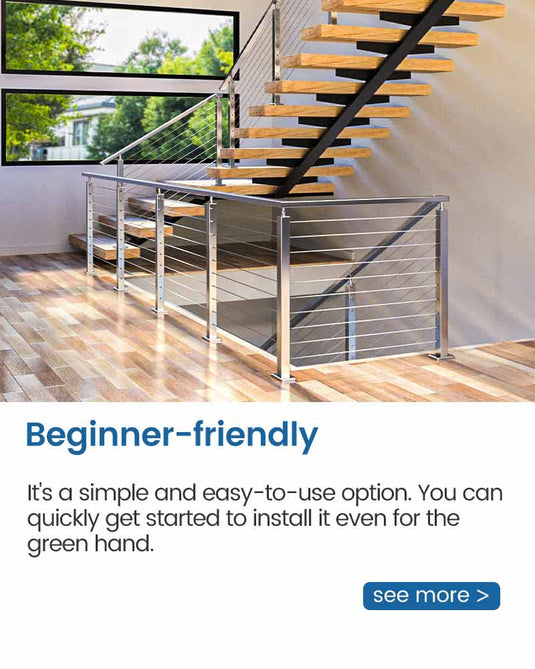 beginner friendly cable railing system