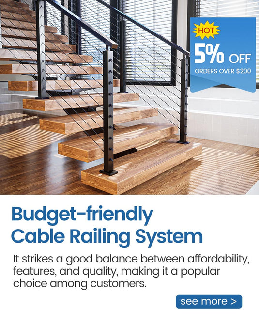 budget friendly cable railing system