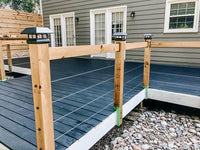 muzata wood cable deck railing
