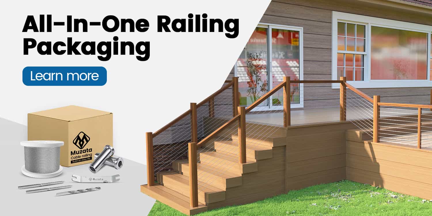 Shop Stair Railing Kits & Cable railing Hardware Fittings – Muzata
