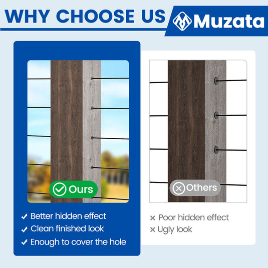 Muzata 1/8" Black Protector Sleeves CR13