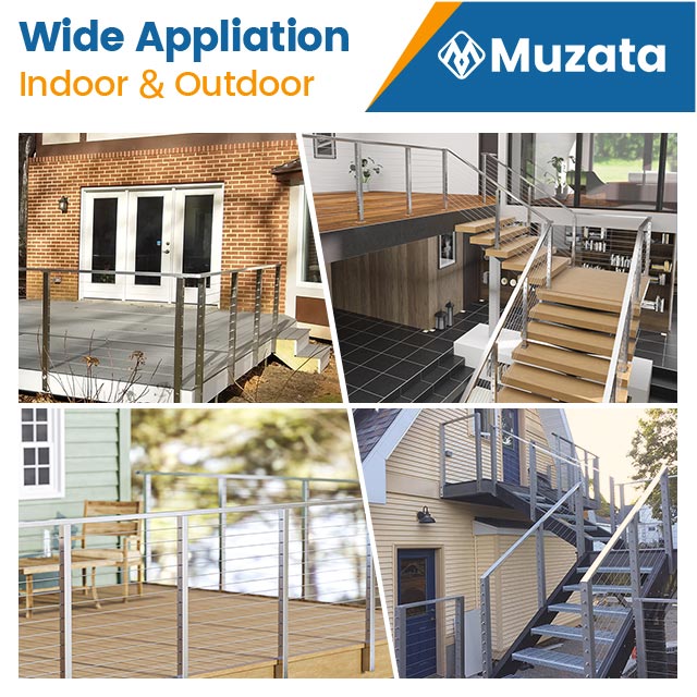 Sample Muzata Stainless Steel Flat Handrail HT10 SL4