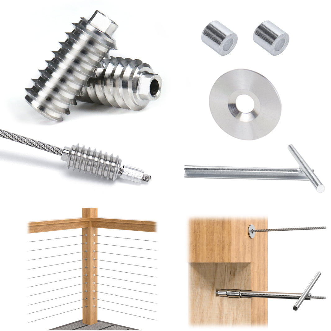 Shop Stair Railing Kits & Cable railing Hardware Fittings – Muzata