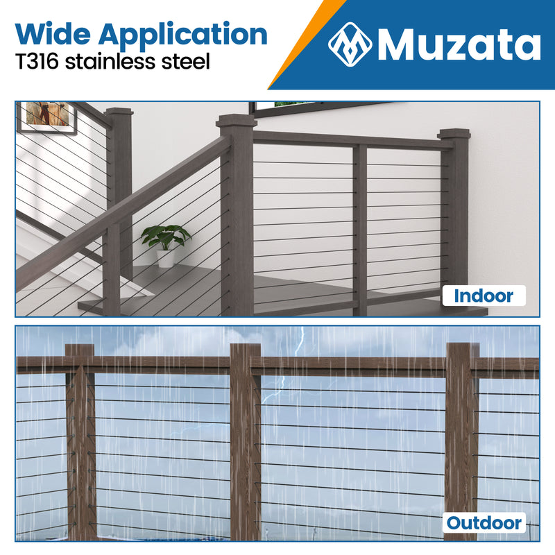Load image into Gallery viewer, Muzata for 1/8&quot; 5/32&quot; 3/16&quot; Wire Rope Protector Sleeves CR88
