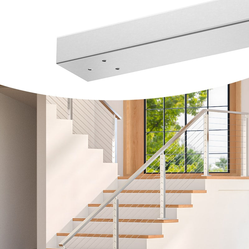Load image into Gallery viewer, Muzata 6&#39;6&quot; Stainless Steel Brushed Flat Handrail Pre-drilled HT14 SL4
