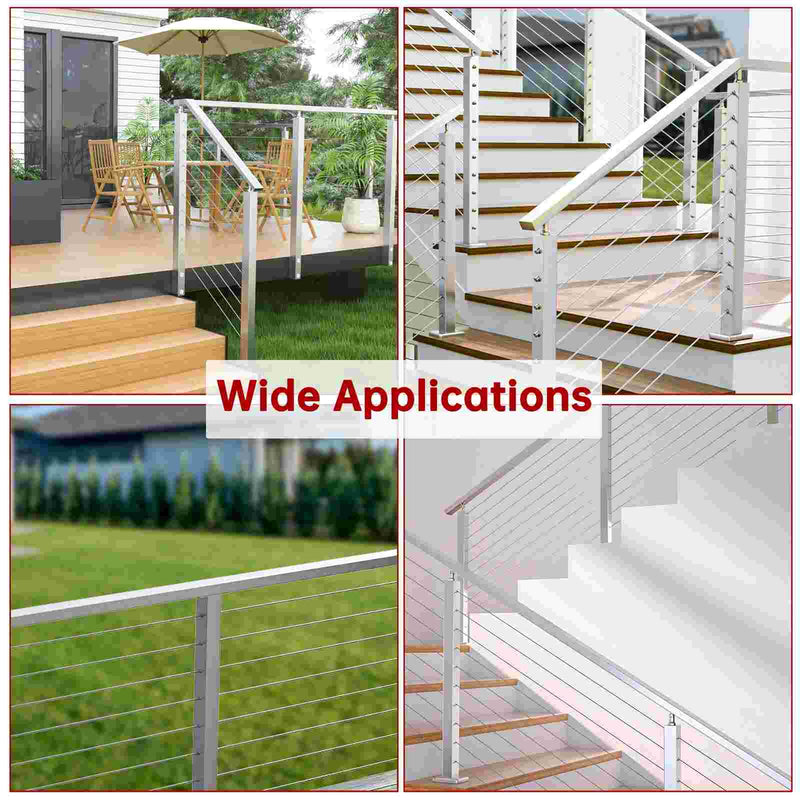 Load image into Gallery viewer, Muzata 6&#39;6&quot; Stainless Steel Brushed Flat Handrail Pre-drilled HT14 SL4 - Muzata
