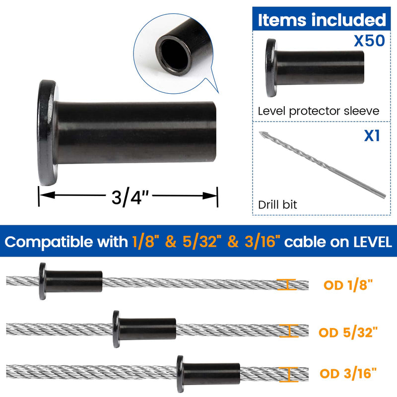 Load image into Gallery viewer, Muzata 1/8&quot; 5/32&quot; 3/16&quot; Black Protector Sleeves CR88
