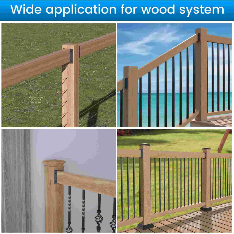 Load image into Gallery viewer, Muzata Deck Railing Connectors Fit for 3.5”x1.5” Handrail Rail WT11
