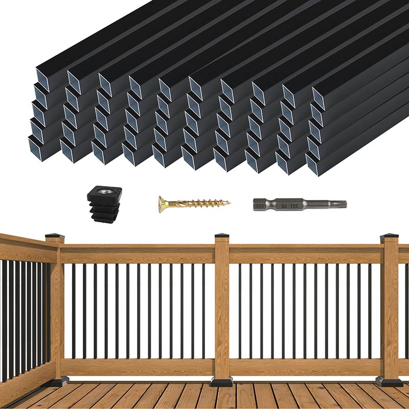 Load image into Gallery viewer, Muzata 26&quot; Aluminum Deck Balusters WT12
