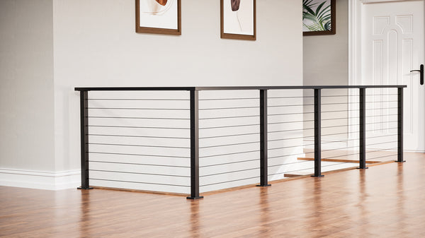 Indoor-horizontal-cable-railing-with-corner-post