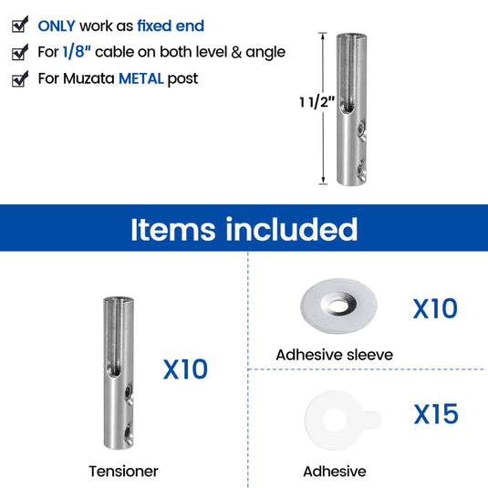 Cb17 Cable Railing Muzata Terminals Collection: Stylish Railing Accessories
