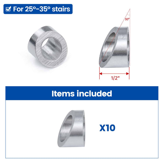 Muzata T316 Stainless Steel Angled Washer CR60