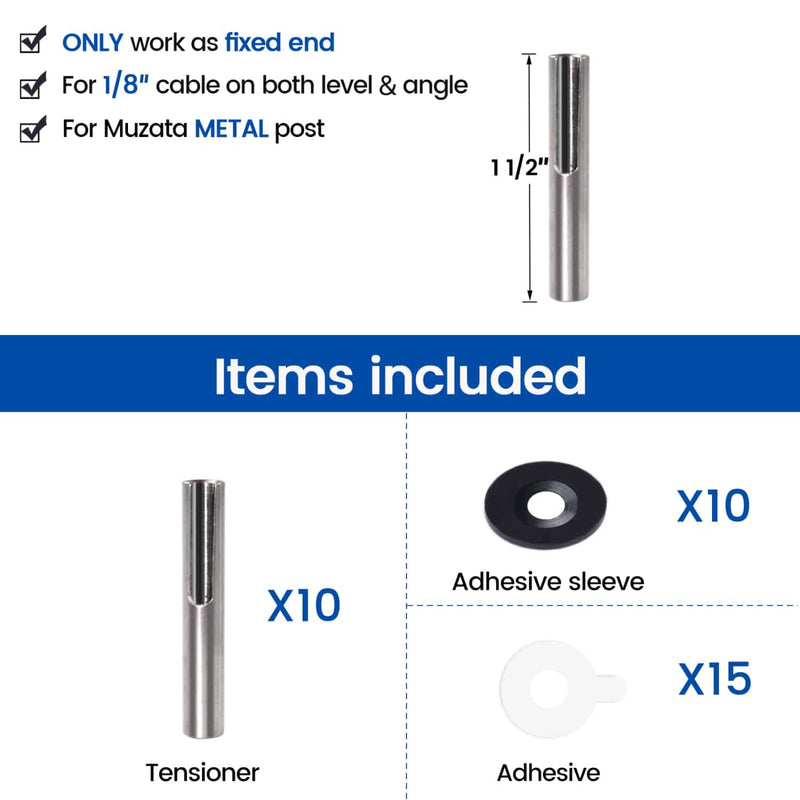 Load image into Gallery viewer, Muzata 1/8&quot; Invisible Angle Adjustable Terminal Toggle Anchor CR07
