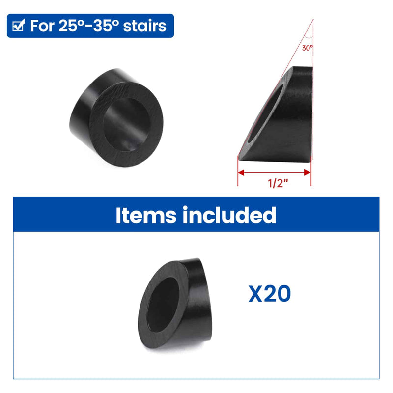 Load image into Gallery viewer, LG01000076-black-angle-washer-20pack
