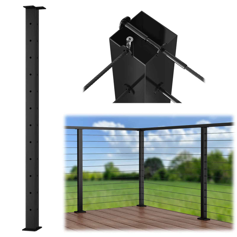 Load image into Gallery viewer, LG01010019-t-corner-black-post
