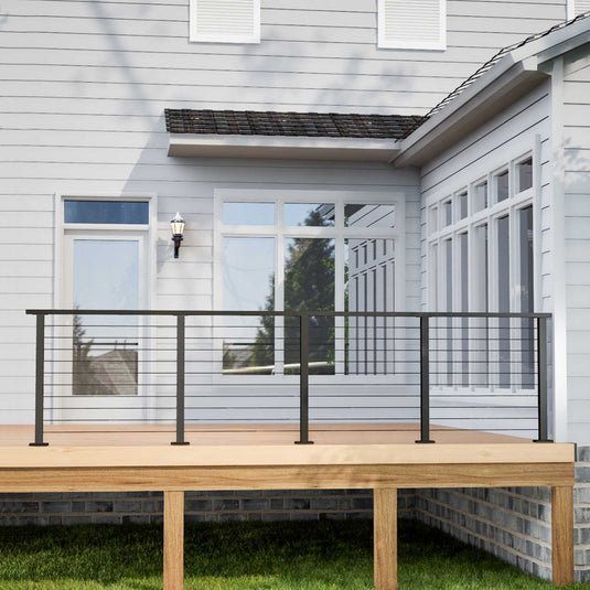 Black Deck Railing