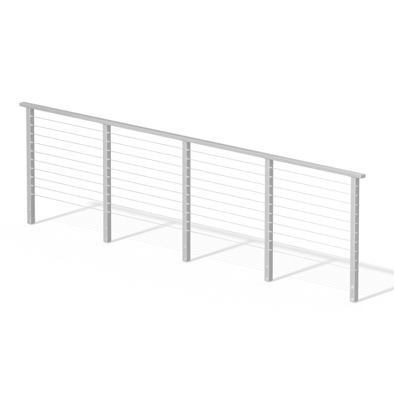Brushed Side Mount Cable Railing System for Horizontal | Muzata
